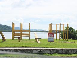 Sign at Lions Park saying Park Closed