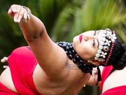 Nikki Upoko of Ura Tabu practices her dance