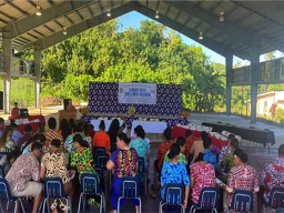 Participants at opening ceremoney of Summer Youth Program