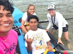 Students from Pacific Horizons School and South Pacific Academy