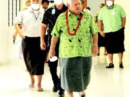 Prime Minister Tuilaepa Sailele Malielegaoi without a mask