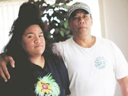 Ilalio Polevia and daughter Rita,