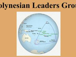 Polynesian leaders group logo showing map of region