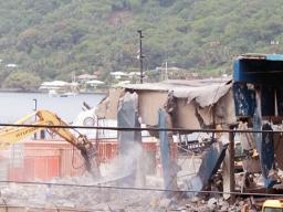 Demolition of Port Admin building