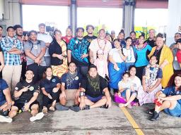 Summer Youth Employment participants with Port Director 