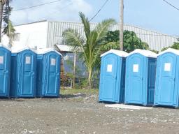 Portable toliets at NVTHS