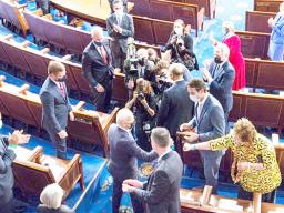 President Biden and Congresswoman Amata fist-bump