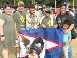 Private Jacqueline Musuva Leva’a and family members