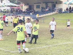 private school soccer league action