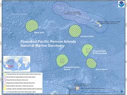 Area proposed for Pacific Remote Islands National Marine Sanctuary