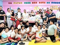  Special Education teachers and students at Matafao