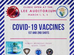 Vaccine notice posted at Health Dept. Facebook page
