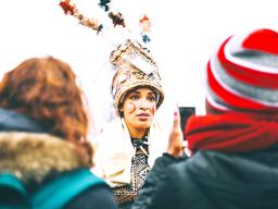  Queen Muhammad Ali during the Indigenous Peoples Movement March on Jan. 18th in Washington D.C