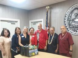 Meeting with Red Cross with American Samoa leaders
