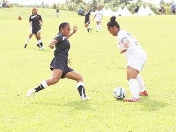 Reinette Noa, left, of American Samoa
