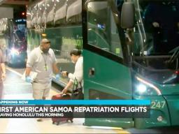 Passengers on first repatriation flight arrive at HNL