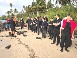 CREW AND PASSENGERS of MNZS Manawanui