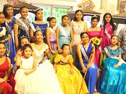 The lovely young ladies of the local Filipino community who played a part in this year's celebration of the “Santacruzan” at the Fatuoaiga Cathedral