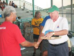Larry Sanitoa (L) and David Robinson