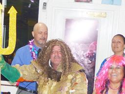 Frank Barron (left sitting) and other members of the Rotary Club