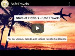 Safe Travels Hawaii graphic