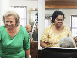 Vaitinasa Dr. Salu Hunkin-Finau (left) and Aiono Okenaisa Fauolo