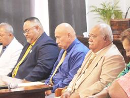 Deacon Malaki Timu; Rev. Vaimoli Kuresa; Rev. Elder Fouvale Asiata; Deputy Samoan Affairs Secretary Tauese V. Sunia; Rep. Manavaalofa T. Manase; Milaneta Tinitali; and Paopao Kuresa