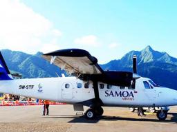 Samoa Airways plane on Tutuila