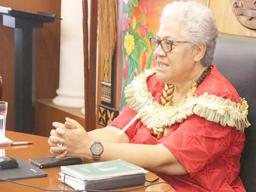 Samoa Prime Minister Fiame Naomi Mata'afa