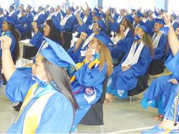 Some of the 187 Samoana High School 2020 graduates