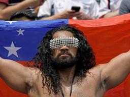 Samoa fan at Hong Kong Sevens