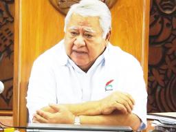 Prime Minister Tuilaepa Lupesoliai Dr. Sailele Malielegao