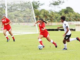 Saono Enesi of American Samoa in action