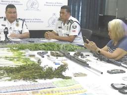 SEIZED DRUGS, money and guns