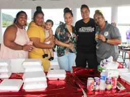 Samoa Baptist School paents at Int'l Food Festival