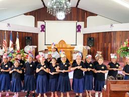 Samoa Baptist Academy students singing