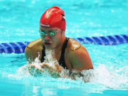 Tilali Scanlan in the pool.