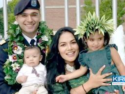 Captain Jordan Scanlan with his wife Niva and their children