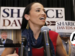 Sharice Davids who is projected to win Kansas's 3rd congressional district.