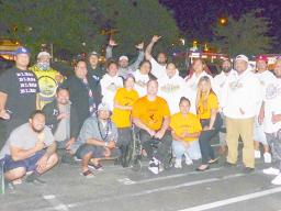 Car club members and Lend A Hand Foundation members