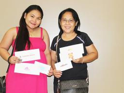 Median Ramores (left) and her mother, Marisel Ramores (right)