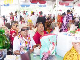 Senior Citizens enjoying the 2020 Christmas party