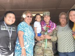 Debbie with family members