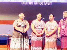 Ola Foster, Missionette Pa’au, Ina Pa’au, and Kiso Skelton.