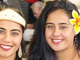 Fonoifafo Nancy McFarland Seumanu (left) and her sister Connie Seumanu