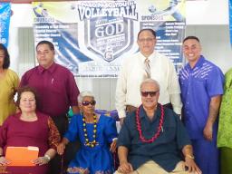 Major sponsors gathered yesterday at Mauga’s Guest House