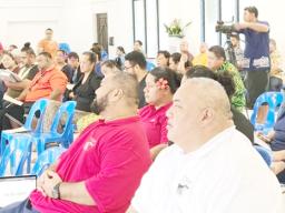 Participants during the recent launching of the “Curriculum Guide for American Samoa Constitution and Political Status" for high schools' Social Studies classes. 