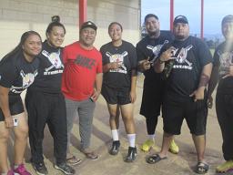 Team Steelers at Evolve co-ed softball game