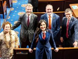 Amata with others at the State of the Union Address