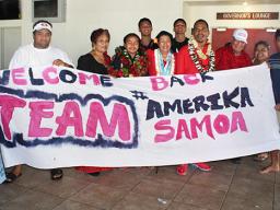 Families and friends welcome home American Samoa Special Olympics team